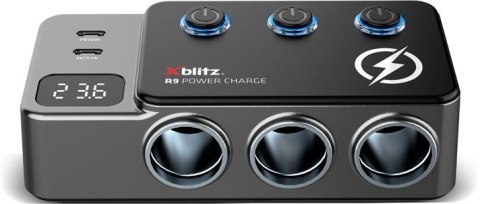 Rozdzielacz XBLITZ 2x USB typ C Szary R9