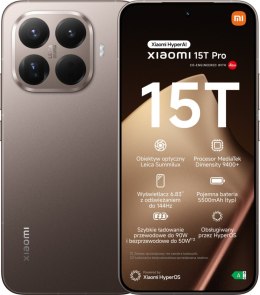 Smartphone XIAOMI 15T Pro 5G 12/1024 GB Złoty 1 TB Złoty 68033