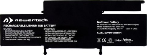 Bateria NEWERTECH do Apple MacBook Pro 13 (2013-2015) NWTBAP13MBPR72I (11.34V )