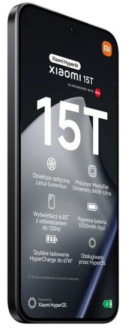 Czajnik XIAOMI 15T 12/512 GB Czarny (Czarny )