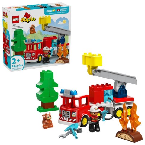 LEGO Duplo Wóz strażacki z wężem i strażakiem 10473