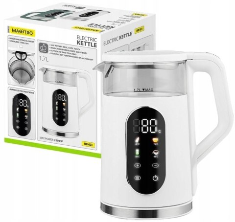 Czajnik MAESTRO MR-023-WHITE (1.7L /2200W /Biało-srebrny )