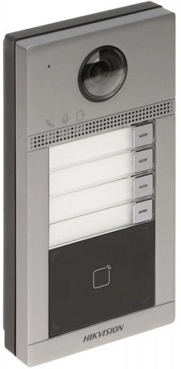 Hikvision DS-KV8413-WME1(C) 4-przyciskowa metalowa stacja drzwiowa dla domów jednorodzinnych