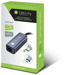 Karta sieciowa przewodowa TECHLY IDATA USB-ETGIGA-AA