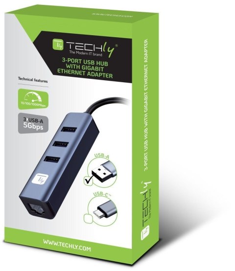 Karta sieciowa przewodowa TECHLY IDATA USB-ETGIGA3AA