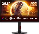 Monitor AOC Q27G4ZDR QD-OLED (26.5" /QD OLED /240 HzHz /2560 x 1440 /Czarny)