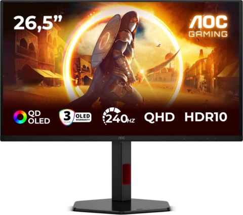 Monitor AOC Q27G4ZDR QD-OLED (26.5" /QD OLED /240 HzHz /2560 x 1440 /Czarny)