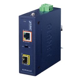PLANET IGTP-815AT konwerter sieciowy 1000 Mbit/s Niebieski
