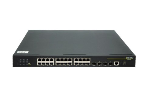 S4600-28P-P-SI-R3.5 - Managed L2 PoE Access Switch 24x10/100/1000Base-T with PoE+ (370W) + 4x1000Base-X SFP, AC Power Supply, 0°