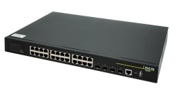 S4600-28P-P-SI-R3.5 - Managed L2 PoE Access Switch 24x10/100/1000Base-T with PoE+ (370W) + 4x1000Base-X SFP, AC Power Supply, 0°