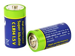 Baterie GEMBIRD Alkaliczna LR14 (C) 7500mAh 2 szt. EG-BA-LR14-01