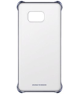 Clear Cover S6 Edge+ Czarny-Niebieski