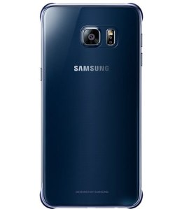 Clear Cover S6 Edge+ Czarny-Niebieski