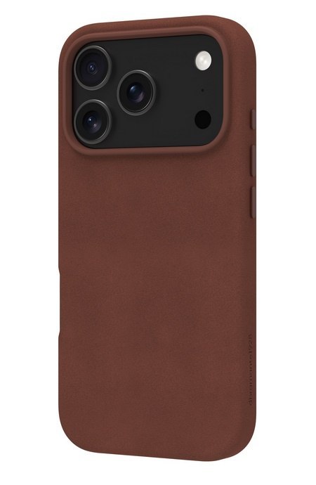Dbramante 1928 Lynge MS - skórzane etui ochronne do iPhone 17 Pro kompatybilne z MagSafe (dark tan)