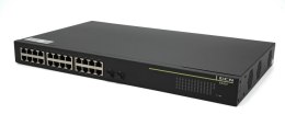 ES430-26P-POE - Smart Managed PoE Access Switch 24x10/100/1000Base-T with PoE+ (370W) + 2x100/1000Base-X SFP, AC Power Supply, 0