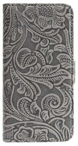 Etui walletcase iPhone 6/6S Plus skóra szare/różowe