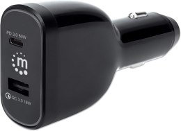 Ładowarka MANHATTAN 1x USB Typ A Czarny 102445