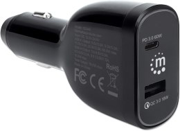 Ładowarka MANHATTAN 1x USB Typ A Czarny 102445
