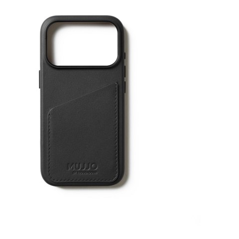 Mujjo Wallet Leather Case - etui skórzane do iPhone 17 Pro kompatybilne z MagSafe (black)