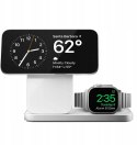 NOMAD Stand One Max - bezprzewodowa ładowarka Qi2, 25W do trzech urządzeń kompatybilna z MagSafe, 4 gen. (silver)
