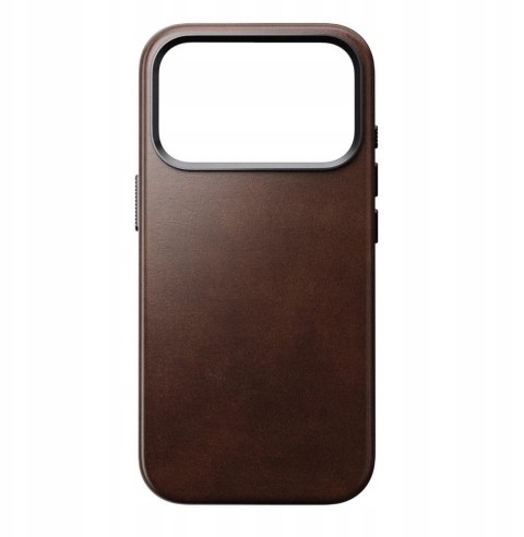 NOMAD Traditional Leather Case - skórzane etui do iPhone 17 Pro kompatybilne z MagSafe, skóra Horween (rustic brown)