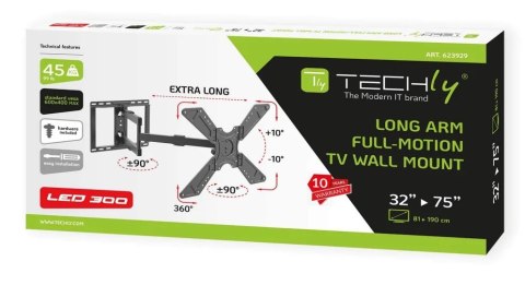 Uchwyt do TV TECHLY ICA-PLB 371 (nośność 45kg /32 - 75 cali)