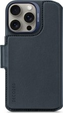Decoded Leather Detachable Wallet - skórzana obudowa ochronna do iPhone 16 Pro kompatybilna z MagSafe (navy)