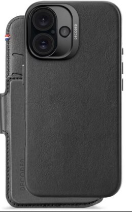 Decoded Leather Detachable Wallet - skórzana obudowa ochronna do iPhone 16 kompatybilna z MagSafe (black)