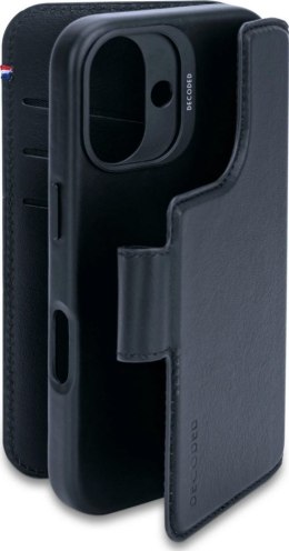 Decoded Leather Detachable Wallet - skórzana obudowa ochronna do iPhone 16 kompatybilna z MagSafe (navy)