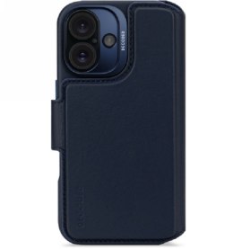 Decoded Leather Detachable Wallet - skórzana obudowa ochronna do iPhone 16 kompatybilna z MagSafe (navy)