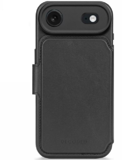 Decoded Leather Detachable Wallet - skórzana obudowa ochronna do iPhone 17 Air kompatybilna z MagSafe (black)