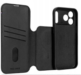 Decoded Leather Detachable Wallet - skórzana obudowa ochronna do iPhone 17 Pro kompatybilna z MagSafe (black)