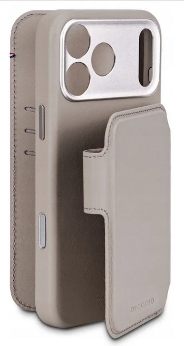 Decoded Leather Detachable Wallet - skórzana obudowa ochronna do iPhone 17 Pro kompatybilna z MagSafe (solid clay)