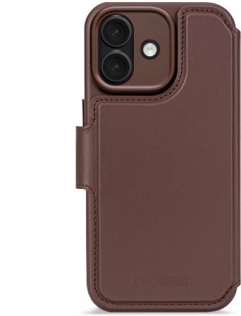 Decoded Leather Detachable Wallet - skórzana obudowa ochronna do iPhone 17 kompatybilna z MagSafe (chocolat brown)