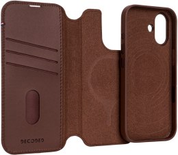 Decoded Leather Detachable Wallet - skórzana obudowa ochronna do iPhone 17 kompatybilna z MagSafe (chocolat brown)
