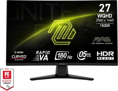 Monitor MSI MSI MAG 274CQF (27" /Rapid VA /180Hz /2560 x 1440 /Czarny)