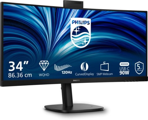 Monitor PHILIPS 34B2U3600CH/00 (34" /VA /120 HzHz /3440 x 1440 /Czarny)