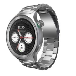 Moto Watch Silver Stainless Steel + Herbal Garden Silicone MOTOROLA Android Srebrny