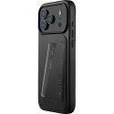 Mujjo Wallet Leather Case - etui skórzane do iPhone 17 Pro Max kompatybilne z MagSafe (black)