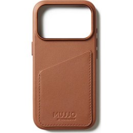 Mujjo Wallet Leather Case - etui skórzane do iPhone 17 Pro kompatybilne z MagSafe (tan)
