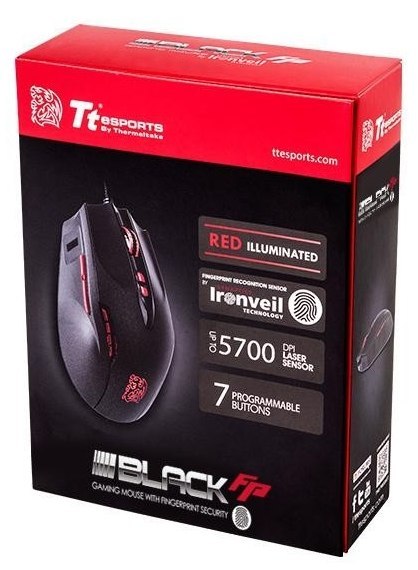 Mysz Przewodowa THERMALTAKE MO-BKV-WDLGBK-01 Czarny