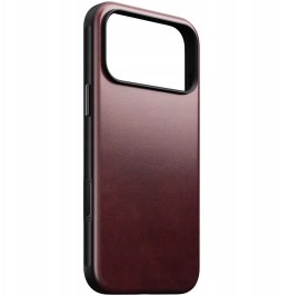 NOMAD Modern Leather Case - skórzane etui do iPhone 17 Pro Max kompatybilne z MagSafe, skóra Horween (burgundy) [go]