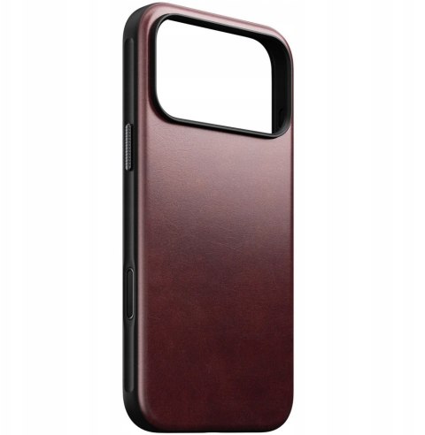 NOMAD Modern Leather Case - skórzane etui do iPhone 17 Pro Max kompatybilne z MagSafe, skóra Horween (burgundy) [go]