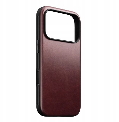 NOMAD Modern Leather Case - skórzane etui do iPhone 17 Pro kompatybilne z MagSafe, skóra Horween (burgundy) [go]