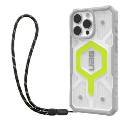 UAG Pathfinder Clear Magsafe Bundle - obudowa ochronna do iPhone 16 Pro kompatybilna z MagSafe oraz smycz na telefon (active neo