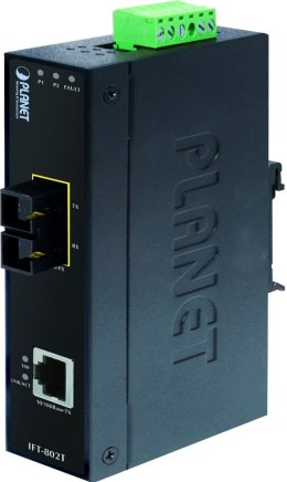 MEDIA KONWERTER PLANET IFT-802TS15 100BASE-TX->100BASE-FX PRZEMYSŁOWY