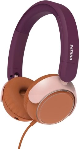 Nauszne Na głowę PHILIPS TAK2000MP/00 (1.2m /3.5 mm wtyk/Bordowo-pomarańczowy)