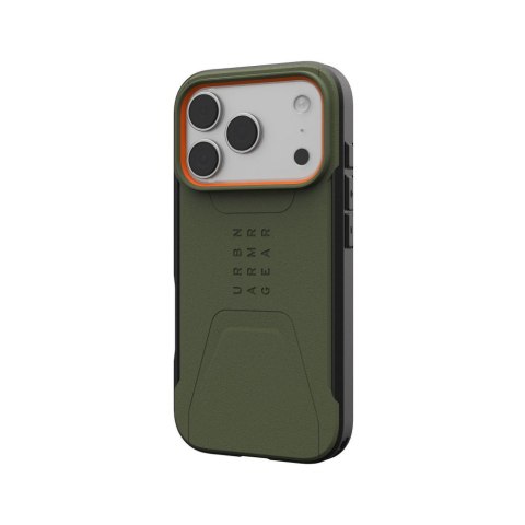 UAG Civilian MagSafe - etui do iPhone 17 Pro kompatybilne z MagSafe (olive/orange)