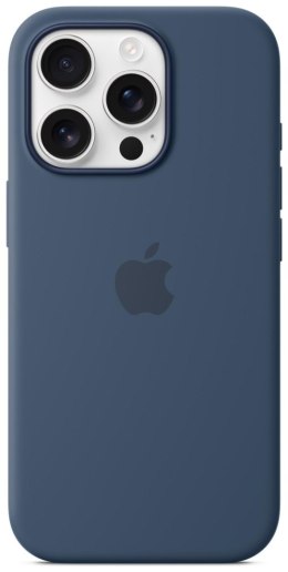 Etui silikonowe z MagSafe do iPhonea 16 Pro - denim