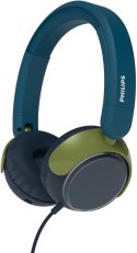 Nauszne Na głowę PHILIPS TAK2000CT/00 (1.2m /3.5 mm wtyk/Zielono-czarny)